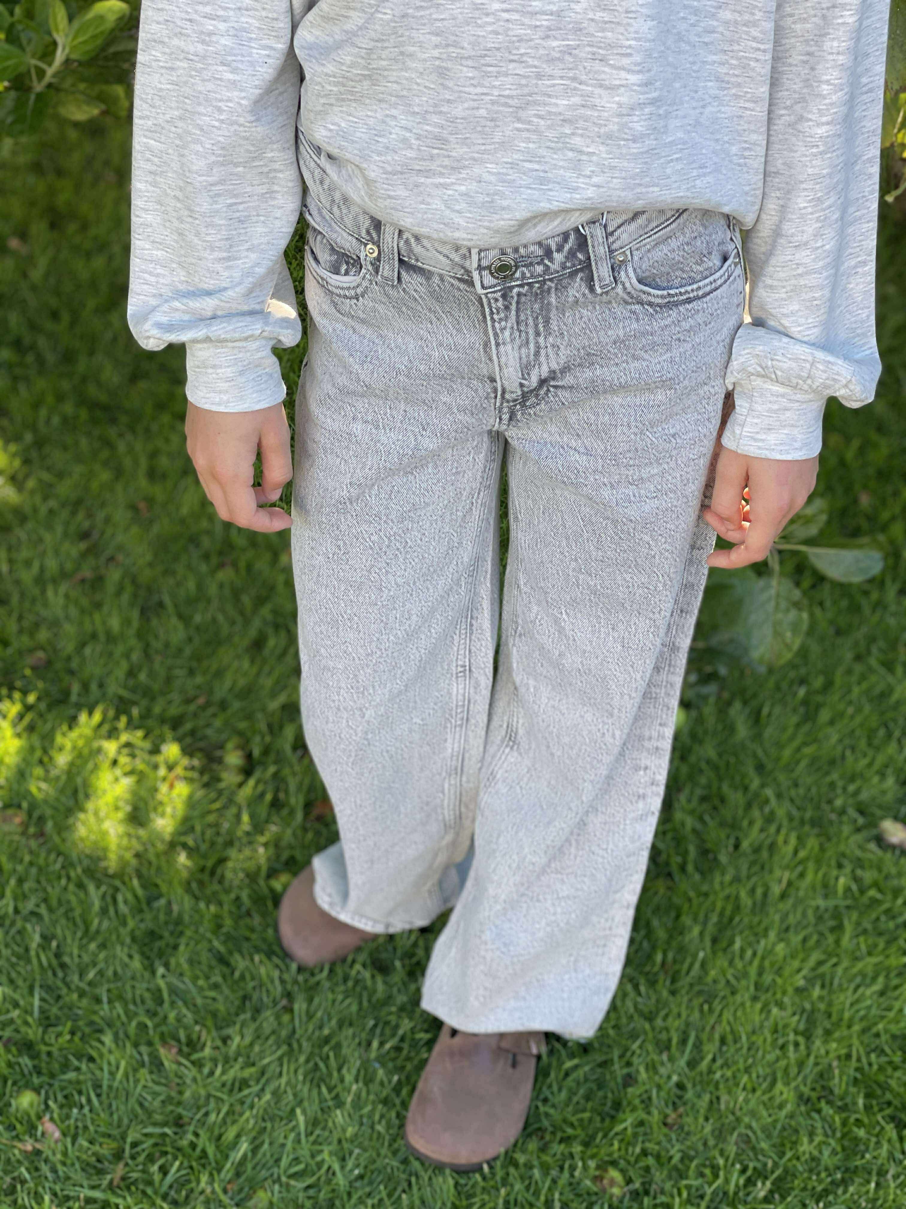 VMTESSA Girl Jeans - Light Grey Denim